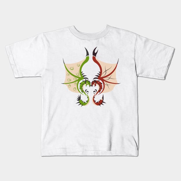 Heaven and Earth - Rathian & Rathalos Kids T-Shirt by kinokashi